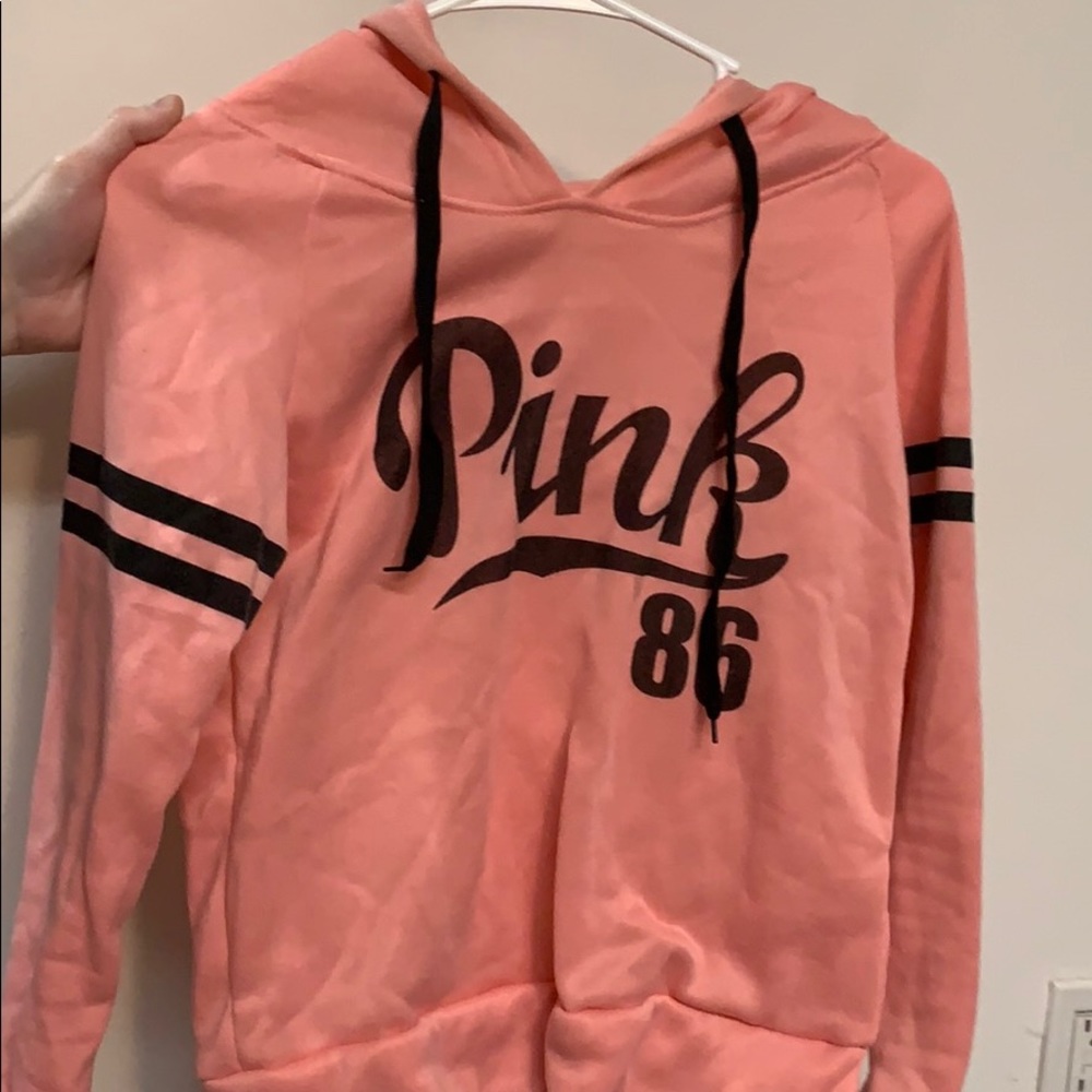 Pink brand hooded sweatshirt
